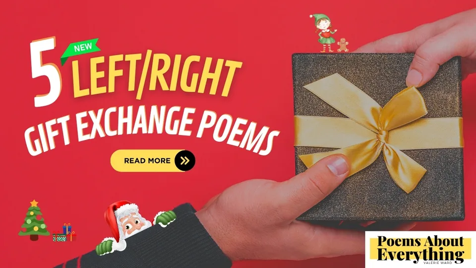 5 NEW LEFT RIGHT Gift Exchange Poems for Christmas