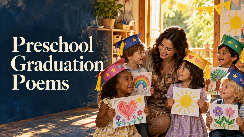 Preschool and Kindergarten Graduation Poems for Their Big Day