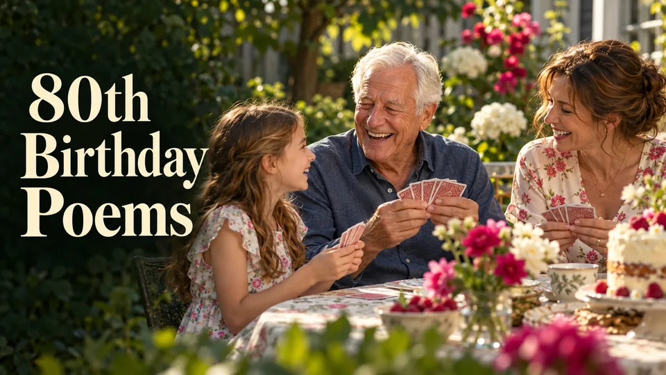 80th Birthday Poems to Celebrate a Life Still Unfolding