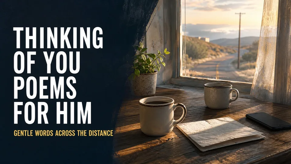 Thinking of You Poems for Him: Gentle Words Across the Distance