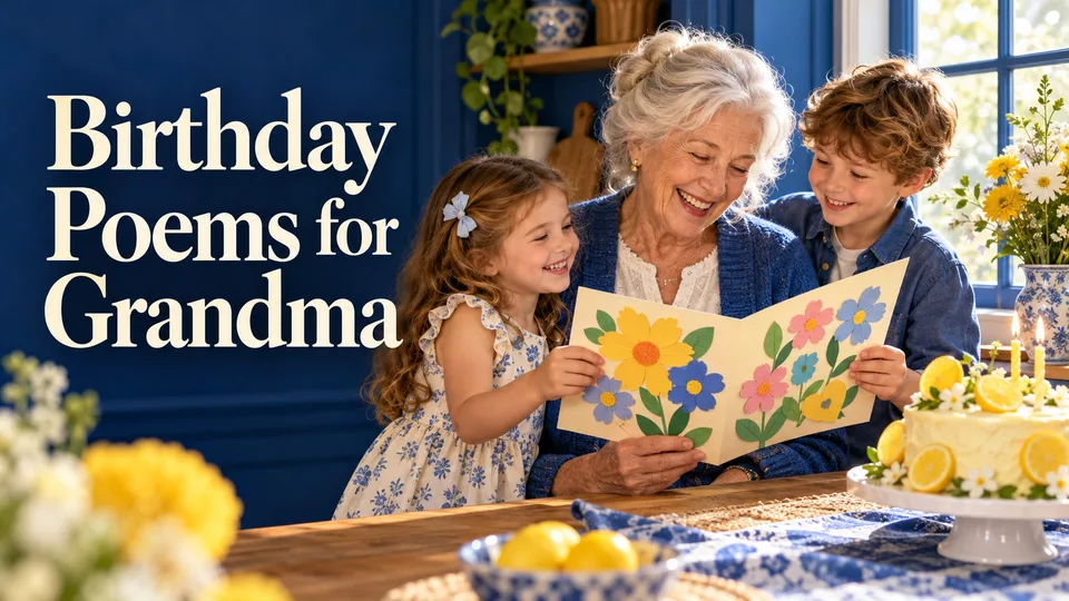 Birthday Poems for Grandma: Love from Her Grandchildren