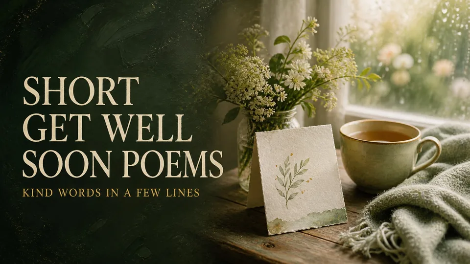 Short Get Well Soon Poems: Kind Words in a Few Lines
