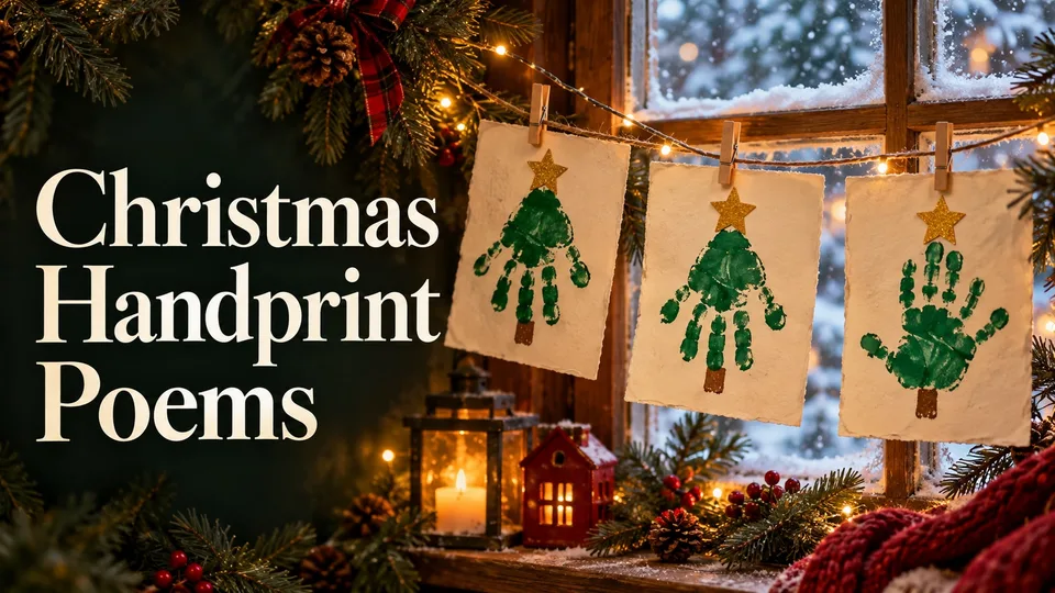 Christmas Handprint Poems for Little Hands and Family Keepsakes