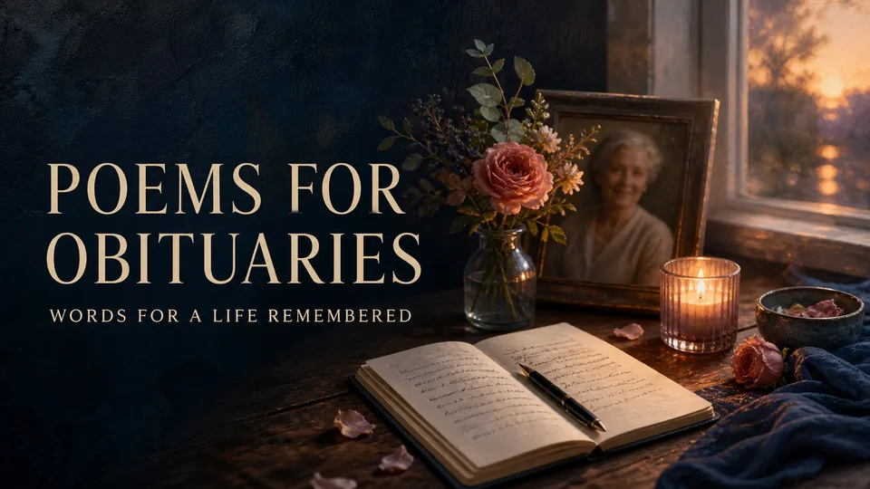 10 Poems for Obituaries