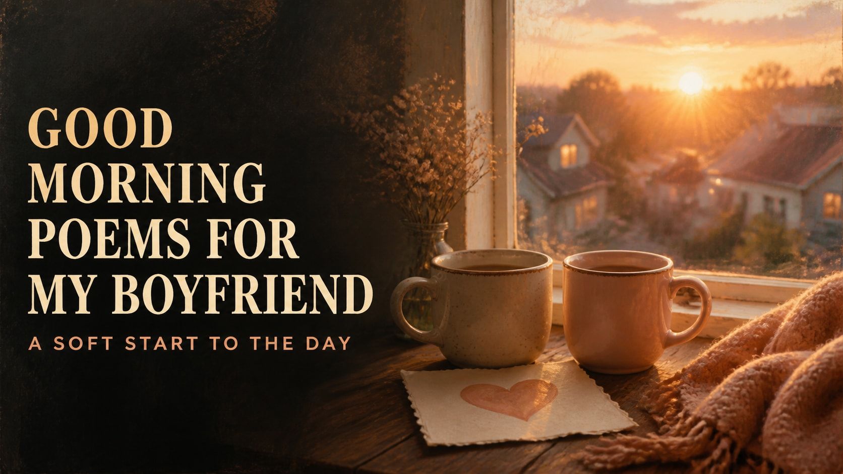 Good Morning Poems for My Boyfriend: A Soft Start to the Day