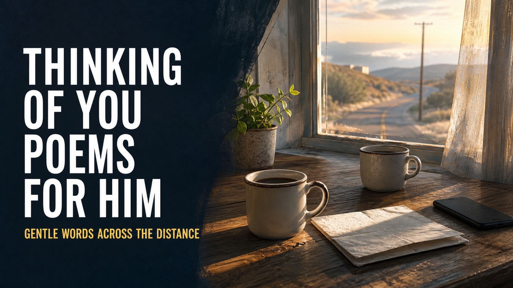 Thinking of You Poems for Him: Gentle Words Across the Distance