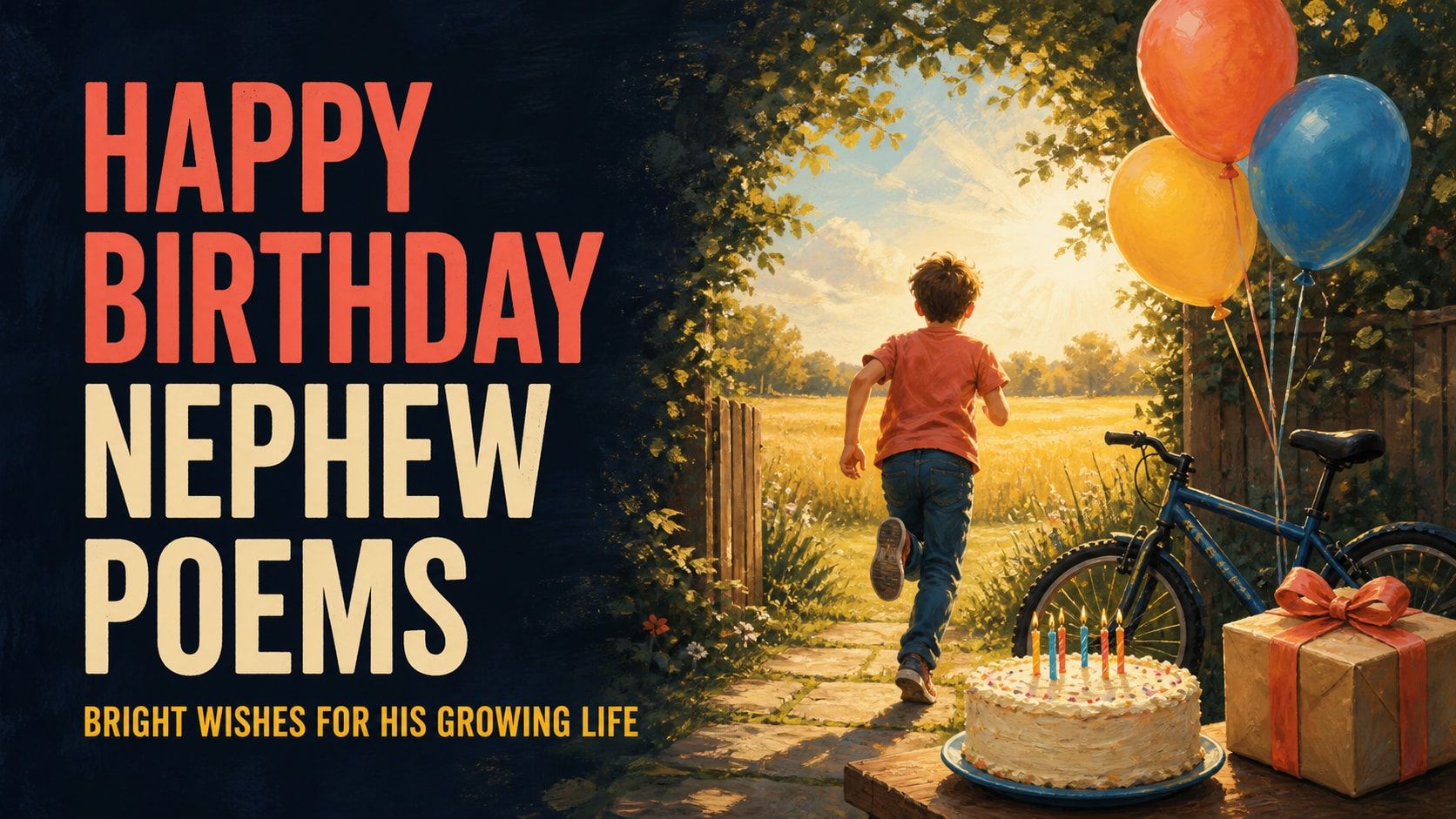 Happy Birthday Nephew Poems: Bright Wishes for His Growing Life