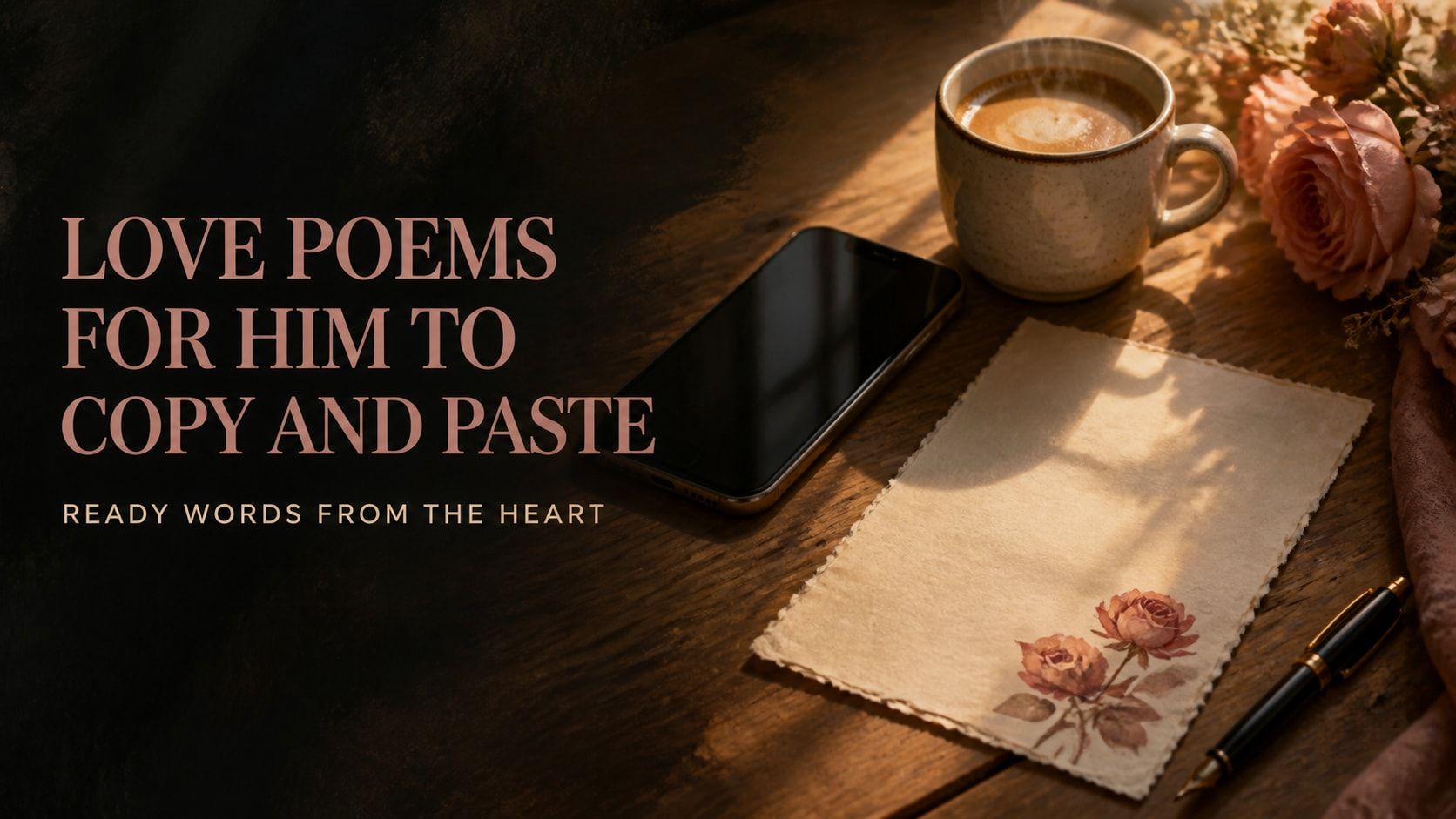 Love Poems for Him to Copy and Paste: Ready Words from the Heart