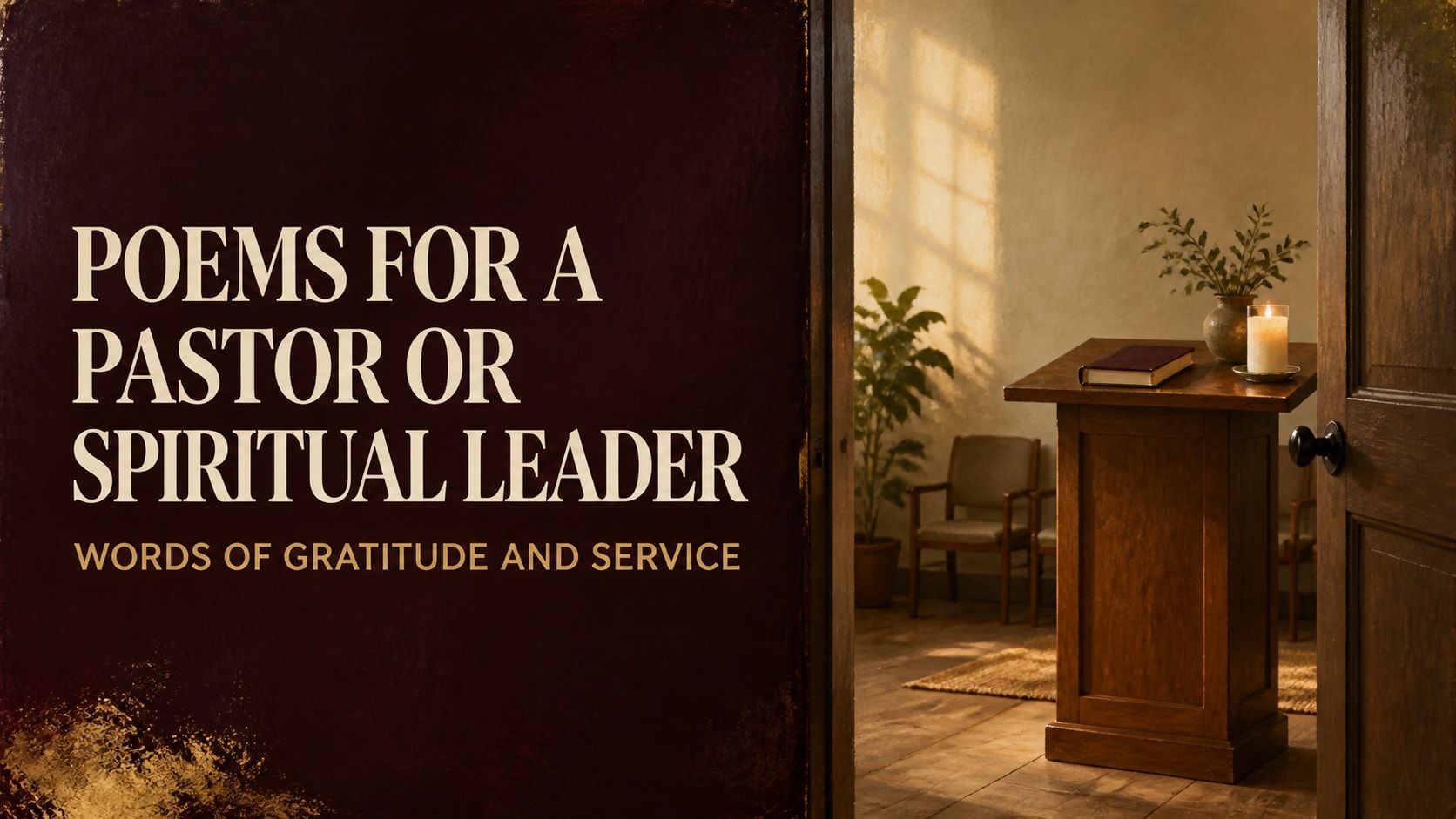 Poems for a Pastor or Spiritual Leader: Words of Gratitude
