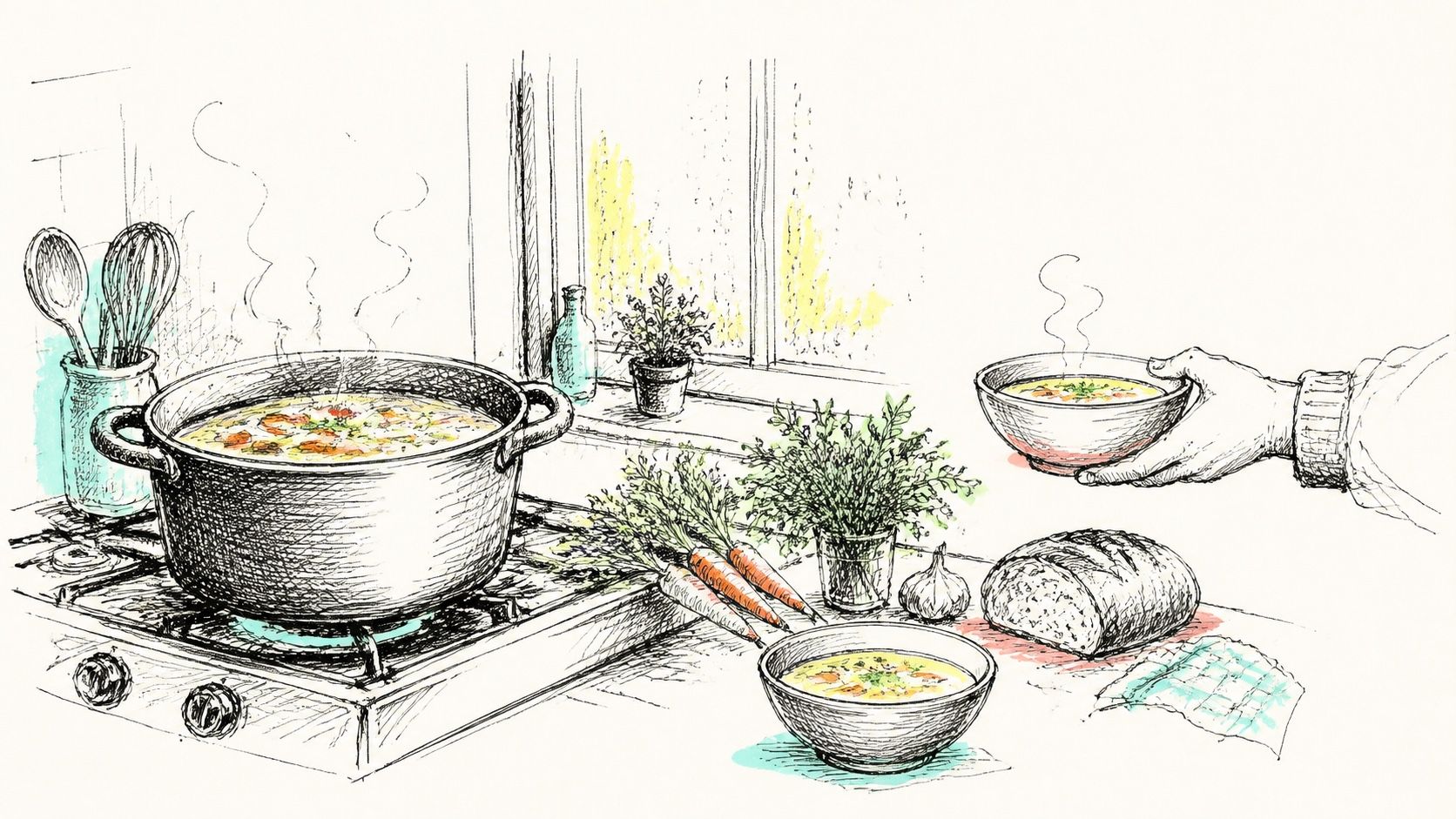 Poems About Soup: Original Verses for Comfort, Kitchens, and Care