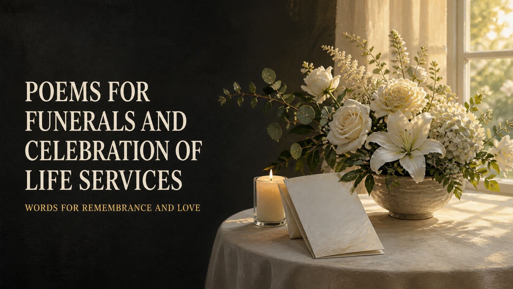 Poems for Funerals and Celebration of Life Services