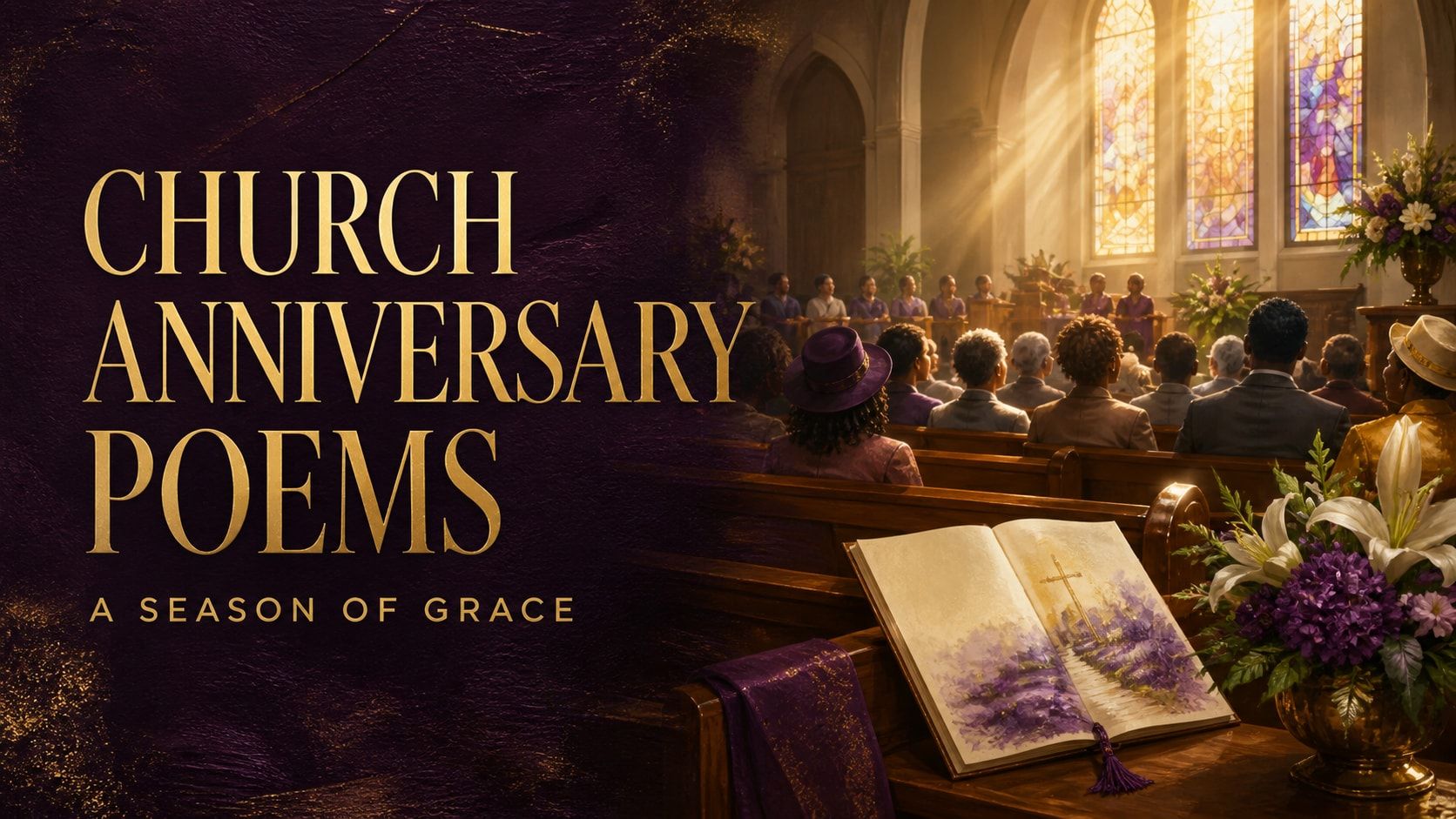 Inspirational church anniversary poems for a season of grace