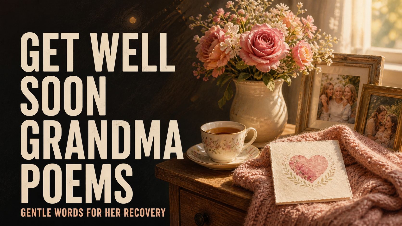 Get Well Soon Grandma Poems: Gentle Words for Her Recovery