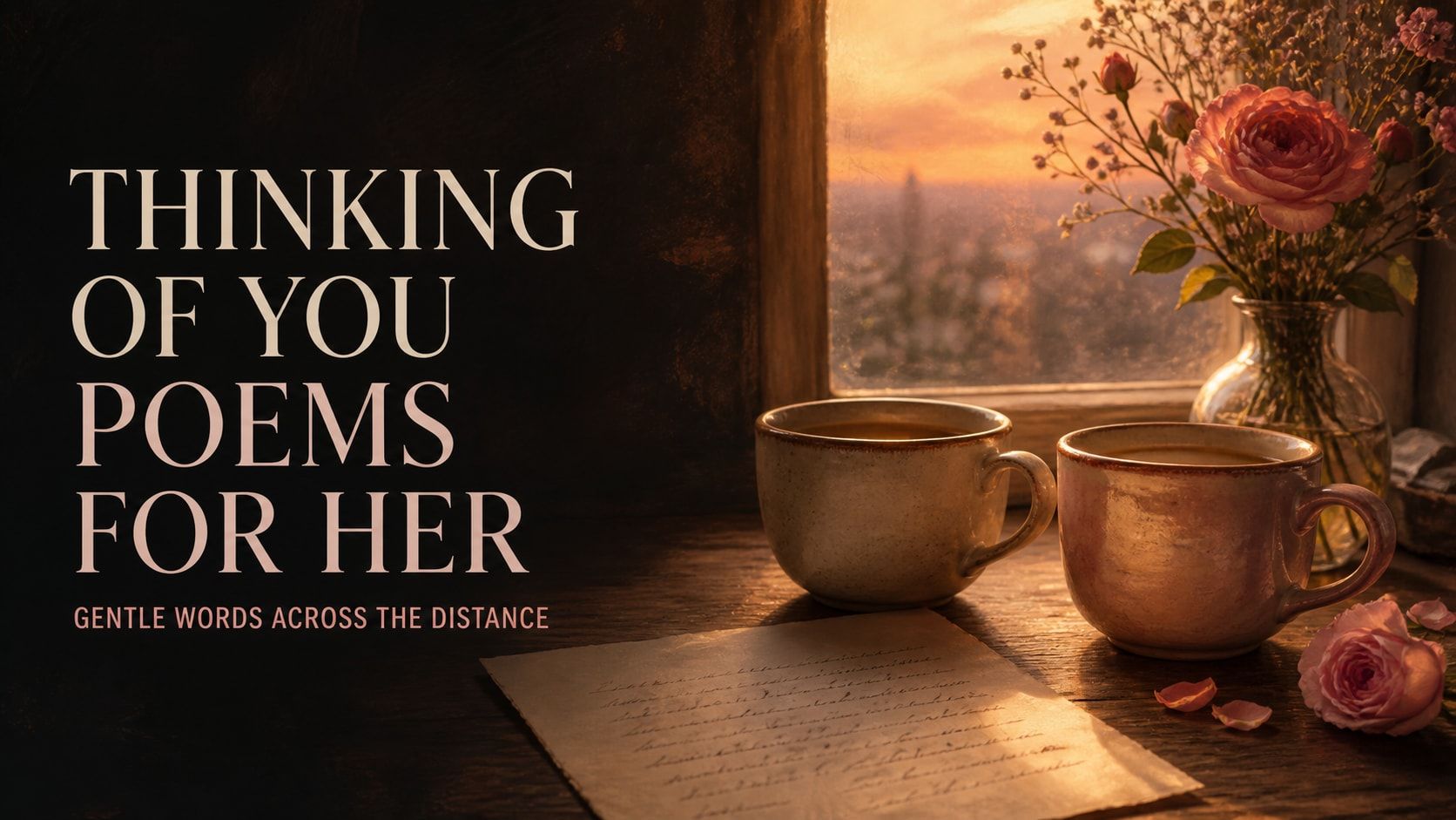 Thinking of You Poems for Her: Gentle Words Across the Distance