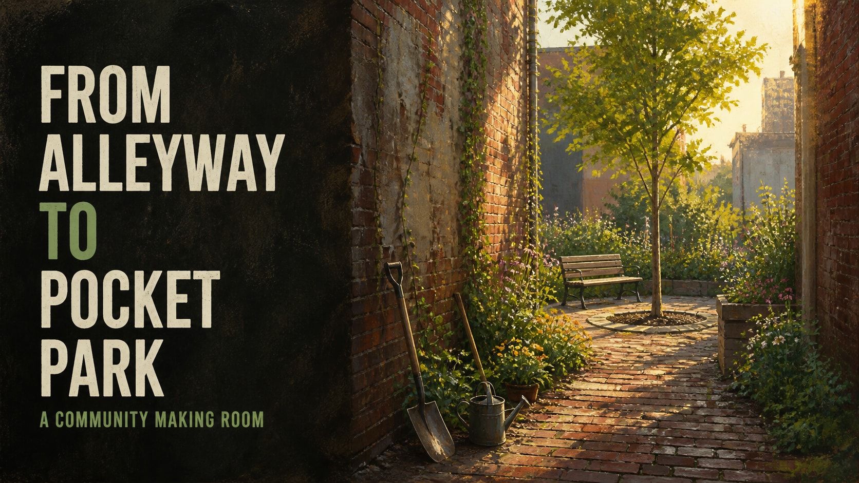 The Transformation of an Old Alleyway into a Pocket Park