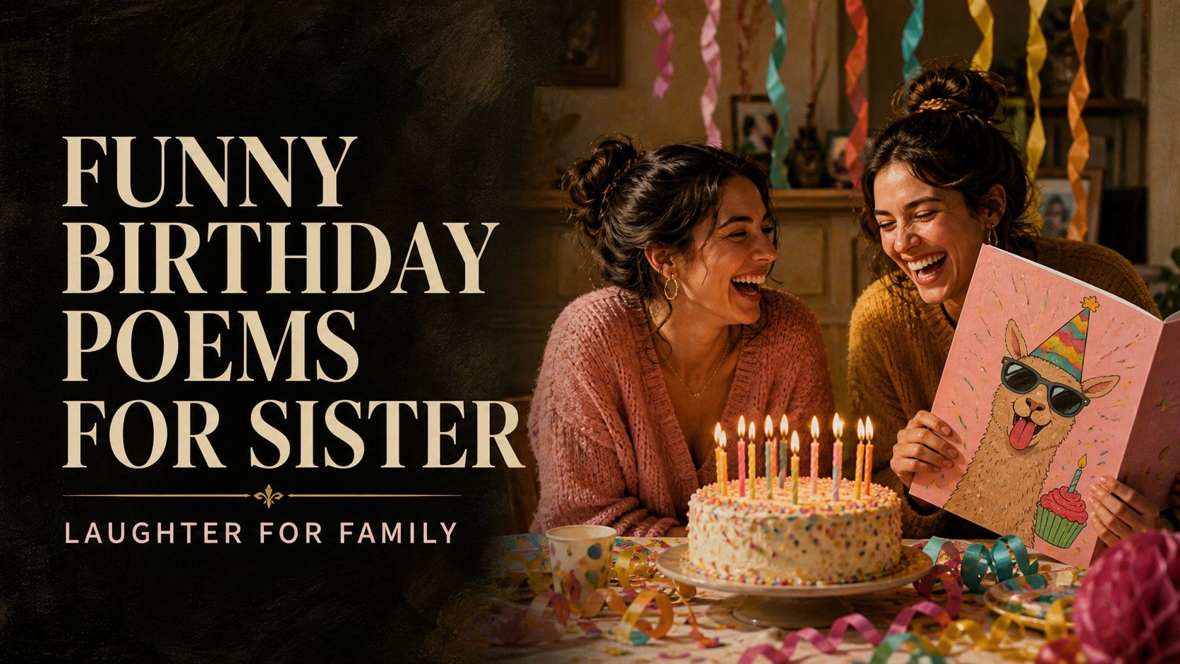 5 Funny Birthday Poems for Your Sister
